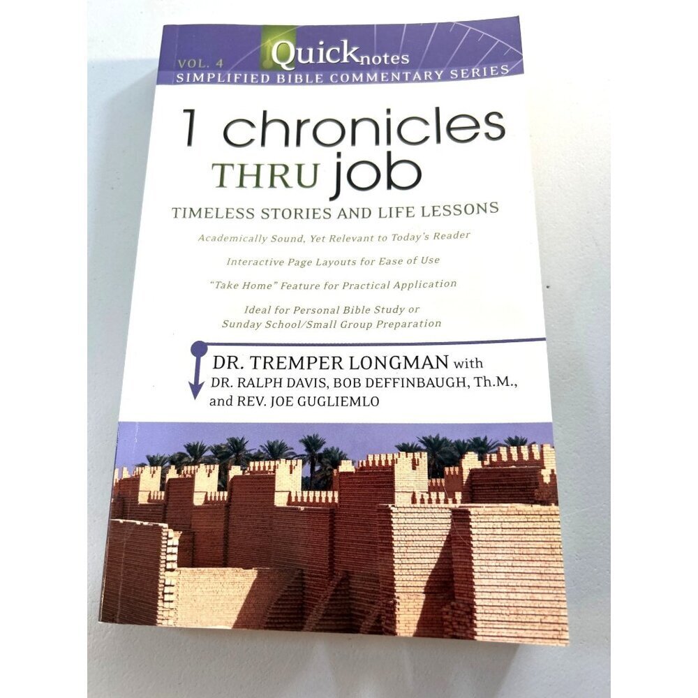 1 Chronicles Thru Job Paperback By Tremper Longman Paperback Book New